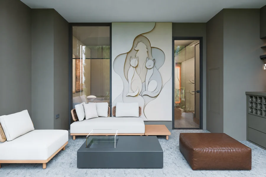 Nev Flat — Winter garden